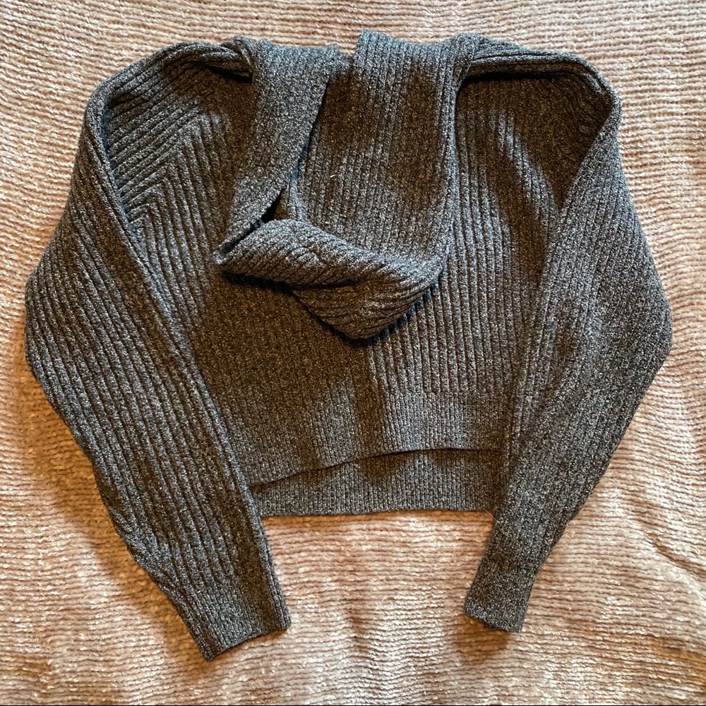 Cropped Grey Hoodie Forever 21 Contemporary